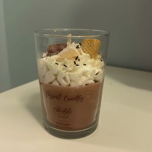 Dessert candles, chocolate milkshake scented, handmade 100% soy wax
